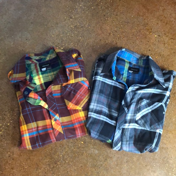 Marmot Other - Two men’s XL wool plaid Marmot shirts.